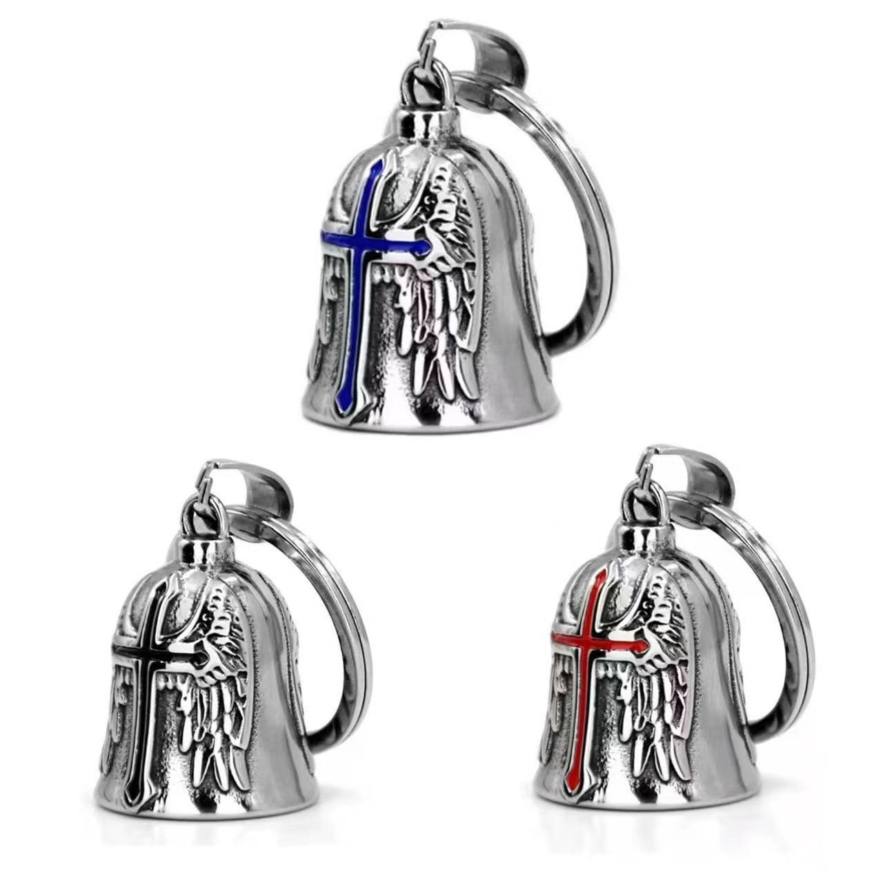 

Вінтажний брелок-дзвіночок з ангельськими крилами з цинкового сплаву для байкерів Bell Only