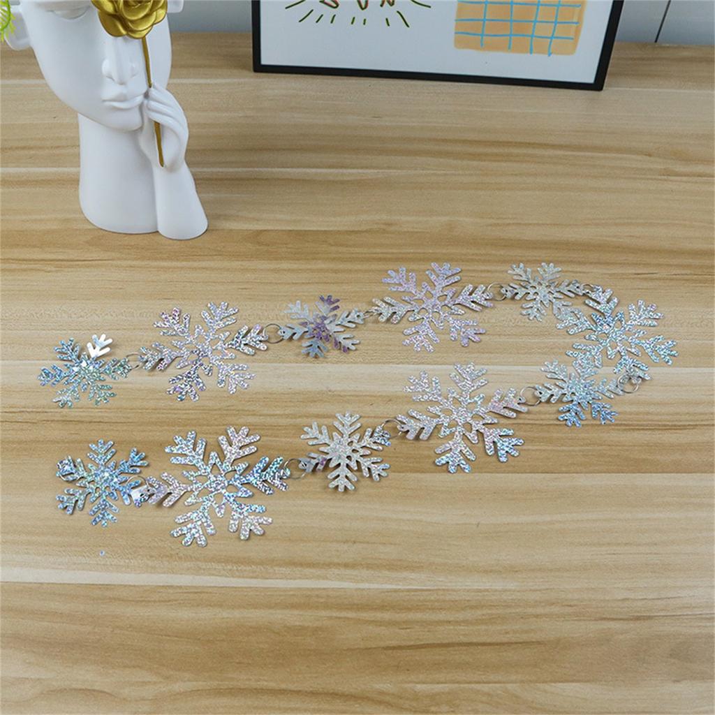 Snowflake Ornaments Christmas Banner Snowflake Garland Party Winter Festival Party Supplies  Party Decoration New Year Party Home Decorat