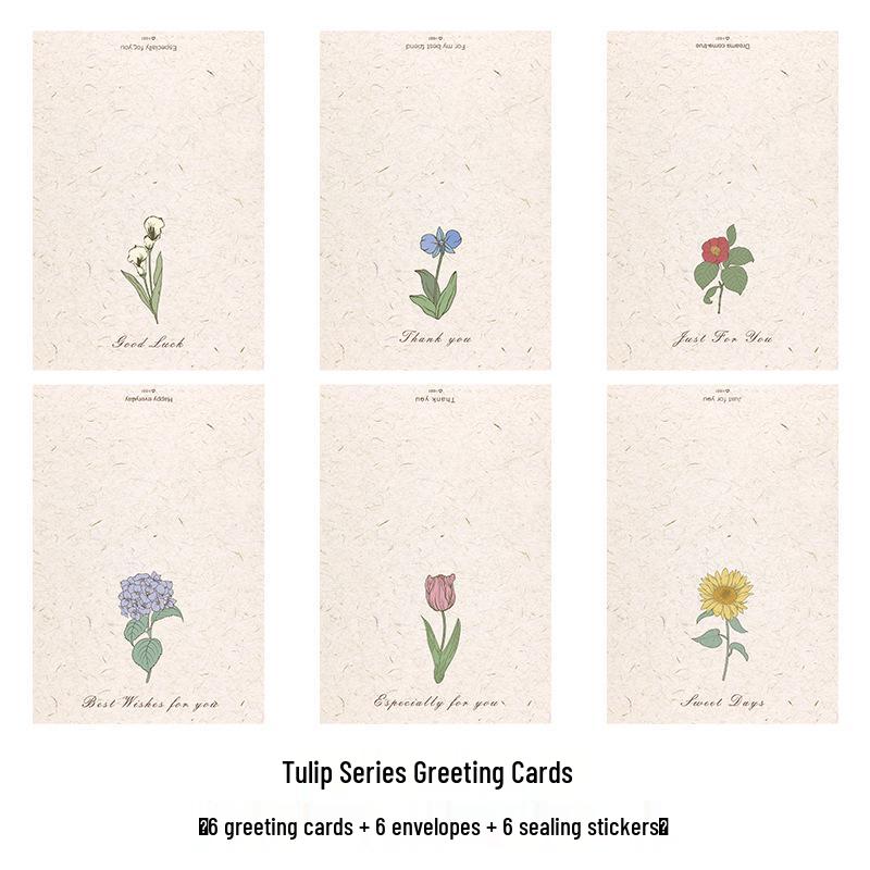 Foldable DIY New Year Greeting Card - Blank Paper for Handmade Festival Designs