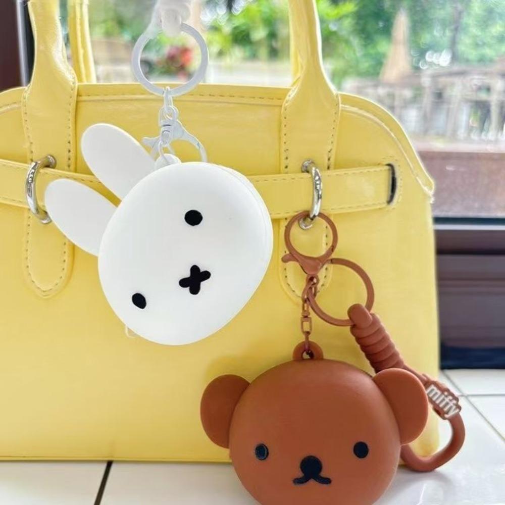 Miffy Boris Silicone Coin Purse Cute Cartoon Mini Earphone Bag Pendant Coin Storage Bag Toy Gift for Gril