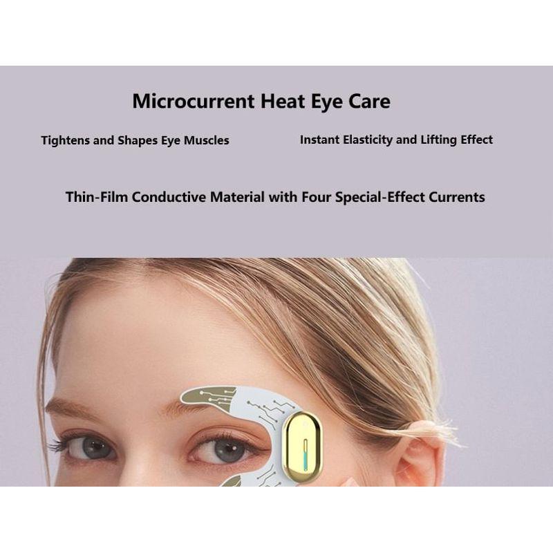 Beautyronics - Massaggiatore Facciale EMS Ricaricabile USB Antirughe / Cerotto Occhi / Cerotto Viso / Telecomando / Set