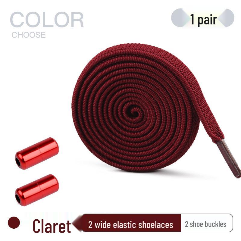 

8 мм еластичні шнурки без зав язок для дитячого спортивного взуття з капсульною пряжкою 100cm бордовий
