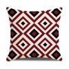 Daily Household Products Classic Simple Geometric Pillowcase Linen Office Cushion Waist Pillowcase