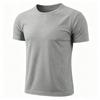 Men's Solid Color Mesh Quick Drying T-shirt Round Neck Short Sleeved Sports Top Summer Fitness Running Casual Base Shirt Unisex