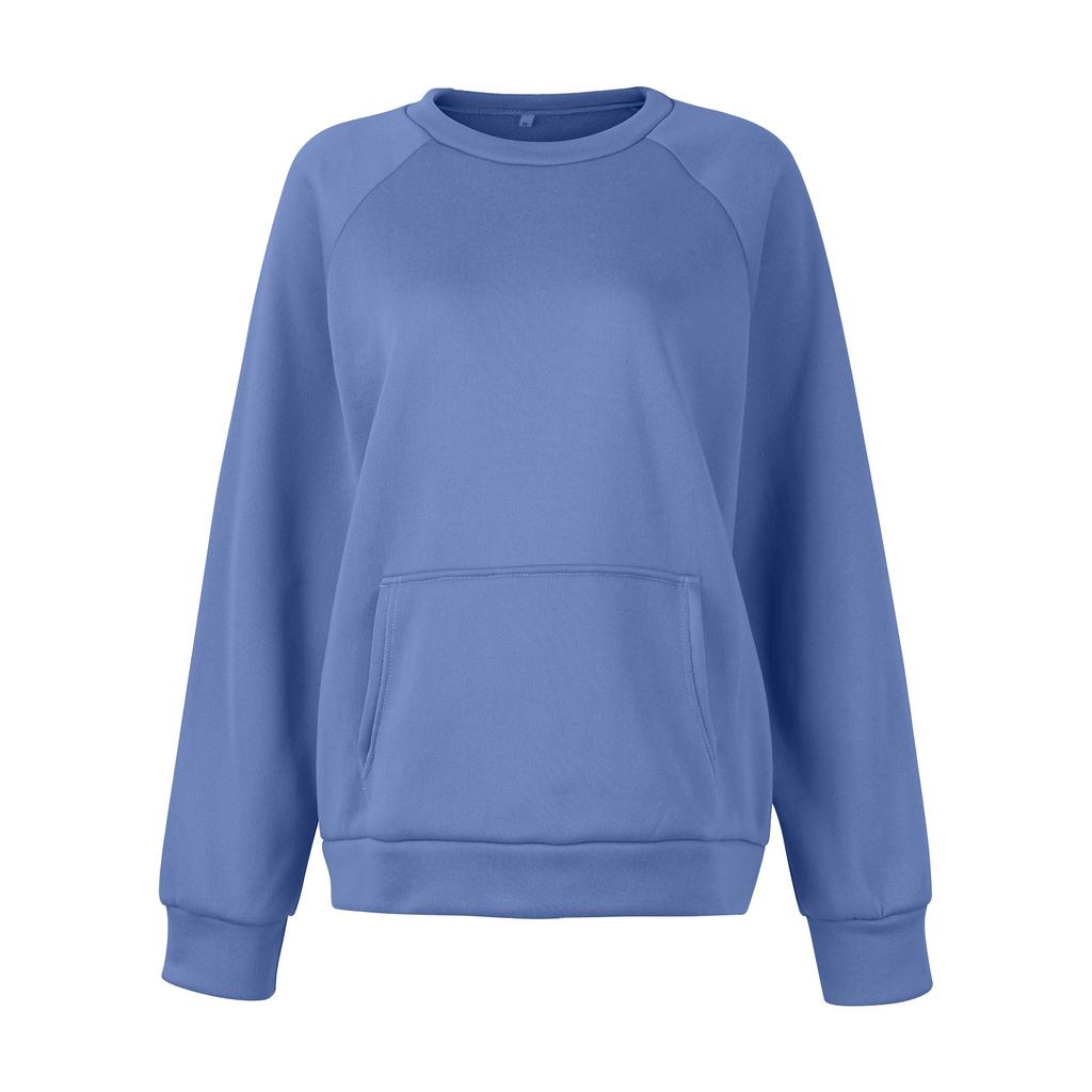 Women Winter Tops Women's Long Sleeve Sweatshirt Casual Crewneck Loose Fit Pollover Fleece Tops