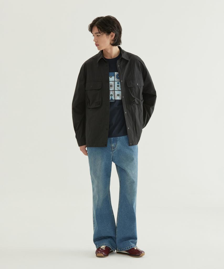 COVERNAT Work Nylon Shirt Black