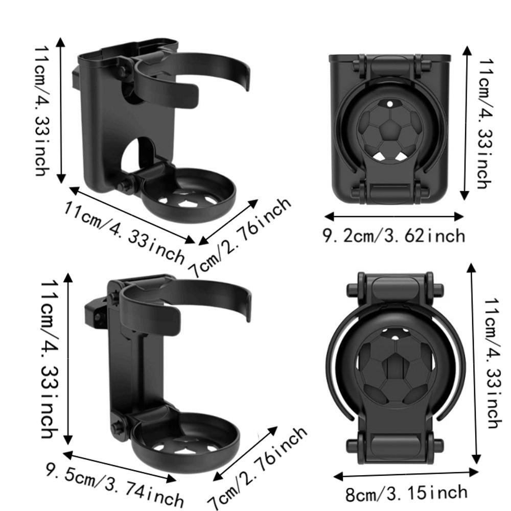 360° Rotatable Car Cup Storage Rack Anti-Slip Bicycle Kettle Frame Auto Interior Accessories