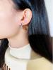 Koreanische Zirkon-Kreis-Ohrringe - Trendige auffällige Clip-Ons für Damen E001965