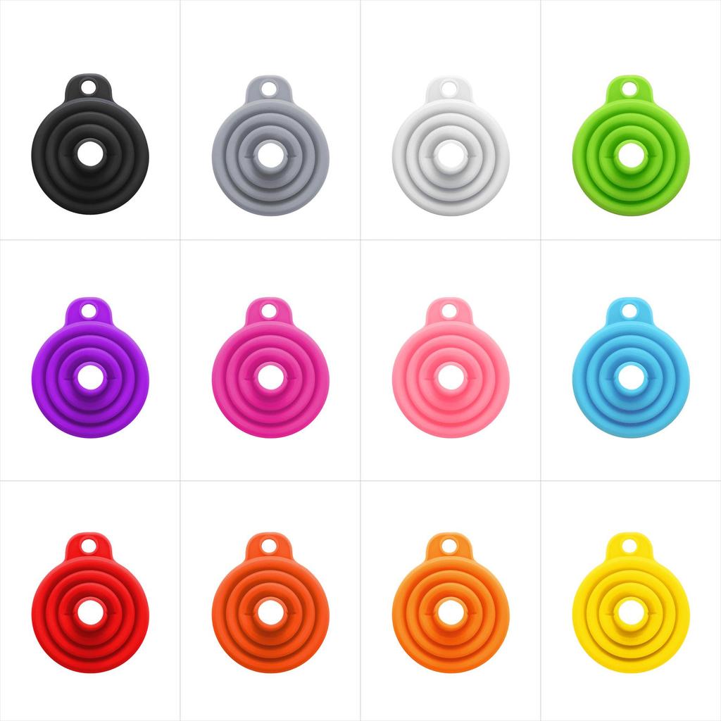 Food-Grade Silicone Folding Funnel - Large, Multipurpose, Portable Oil & Wine Funnel for Easy Pouring