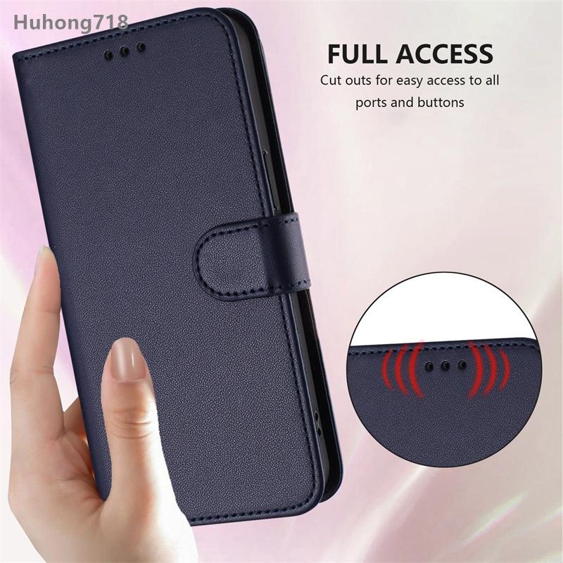 Flip Case for Iphone 15 16 17 Air Plus Pro Max 16E Leather Wallet Card Slots Protective Phone Cover