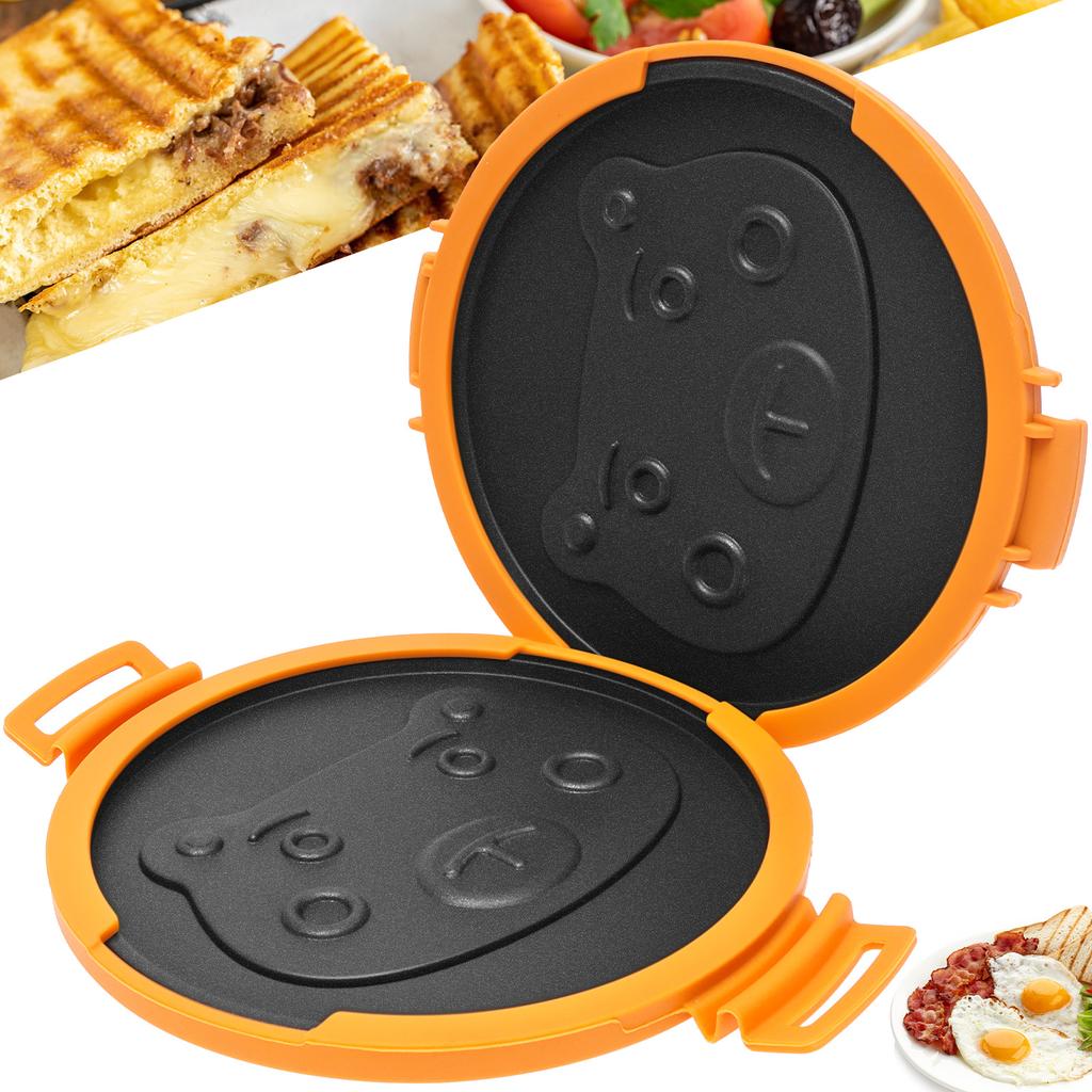 1Pc Microwave Sandwich Grill Silicone Protective Microwave Pan Nonstick Microwave Sandwich Grill for Cooking Kitchen Accessories