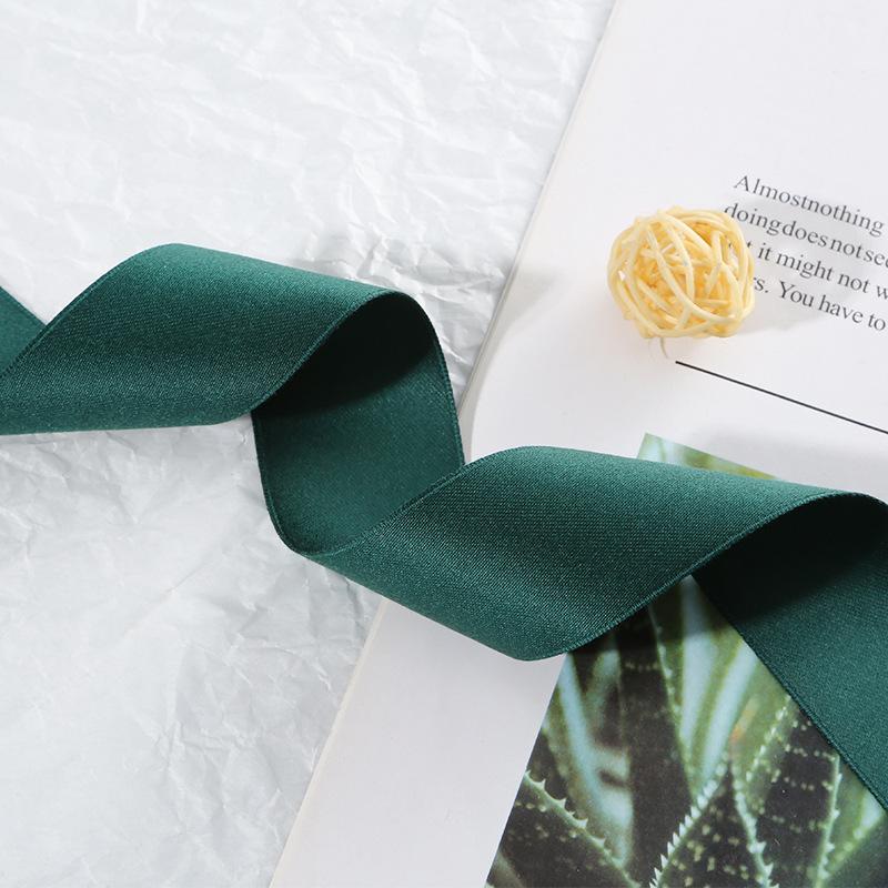 Double-Sided Matte Webbing Thickened Polyester-Cotton Jewelry Trophy Decorative Accessories Bow Colored Ribbon