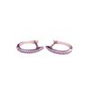 Purple Gold Color Gold Plated Rose Gold Zircon Shiny Purple Gold Universal Air Holder Earrings Accessories