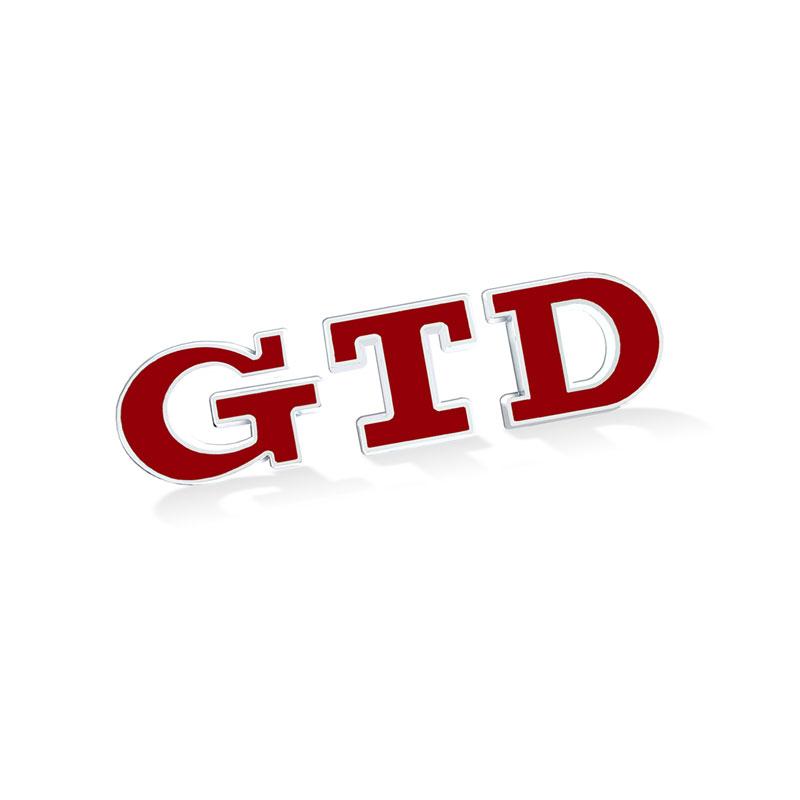 BRZ1 VOLKSWAGEN VW GTI İçin 3D Metal Araba Stickerı GTD Logosu Ön Izgara Rozeti Arka Bagaj Yazıları Amblemi Dekor İçin Golf MK2 MK3 im2