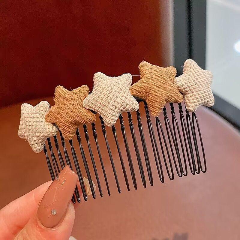 2023 New Style Children s Wispy Bangs Hair Comb Clip for Girls белый