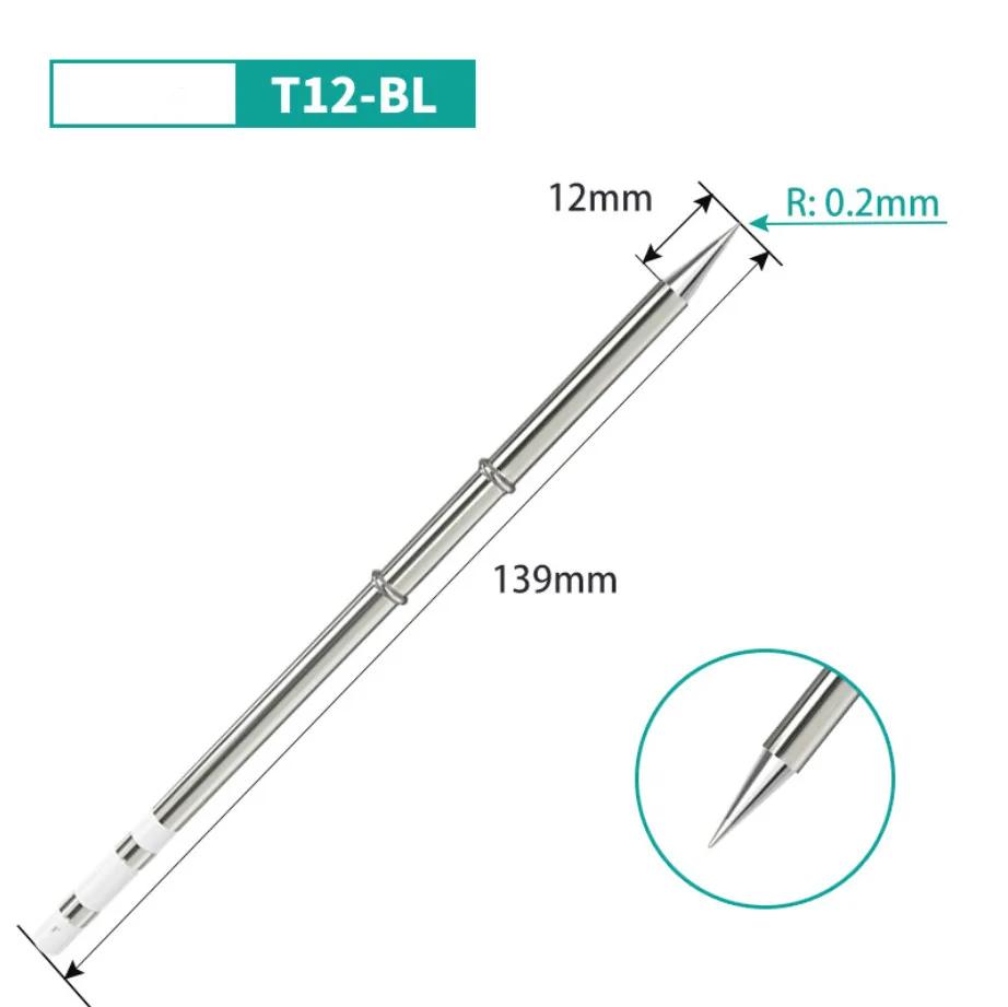 T12 Soldering Solder Iron Tips BCF1/B2/BC2/BC3/B/BCF2/BCF3/BL/C1/C4/D4/BC1/D24/D52 Type Iron Tip For Hakko FX951 STM32 OLED