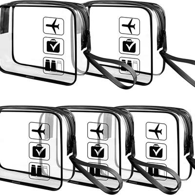 Clear PVC Makeup Bag - Portable Travel & Outdoor Wash Storage