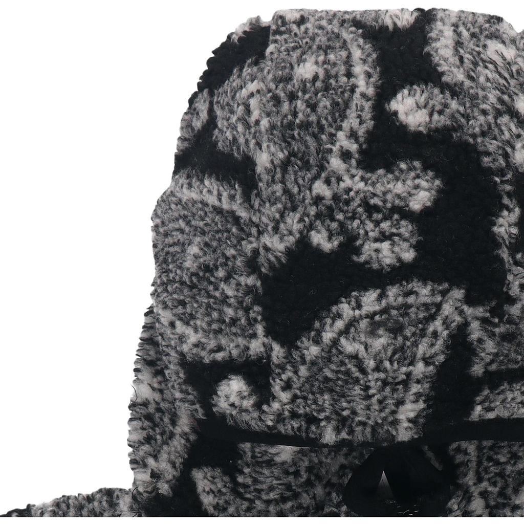 Stussy FW21 Cashew Flower Fleece Hooded Logo Jacket Unisex Jacket Black 118452