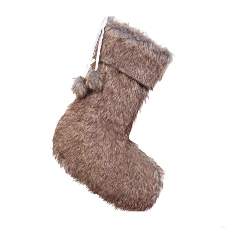 Faux Furs Holiday Hanging Sock Elegant Designs Fireplaces Mantels Decorative