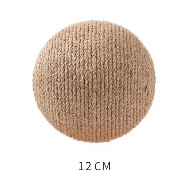 Elephant Shaped Cat Scratcher Solid Wood Stable Triangular Sisal Ball Toy for Home Pet Cats