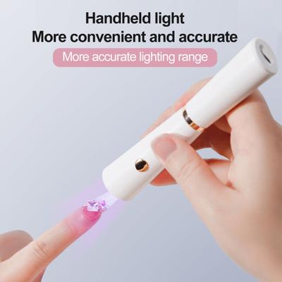 Yousheng Handheld Nail Lamp Portable 3W LED 25/60S Timing Rechargeable Gel Polish Drying UV LED Nail Light Manicure Dryer Nail Salon Nail Art Tools