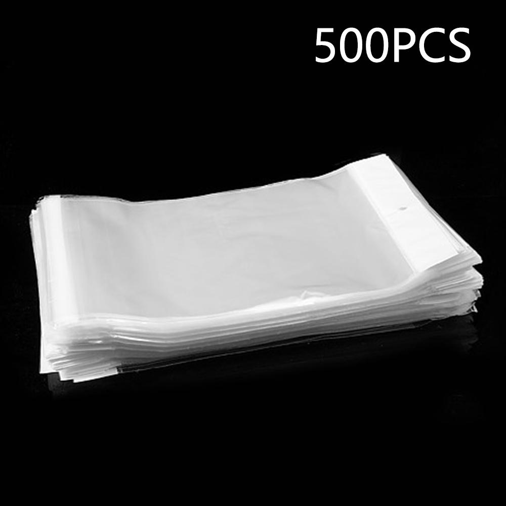 

500 Pcs Clear Plastic Bags Reclosable Poly Mailer Envelopes 26x12.9 Cm Outer, 19.3x12.8 Cm Inner A