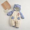 Warm Baby Coat Winter Hooded Mantle Rompers Thick Outfit Jumpsuit Overalls Snowsuit Children Boys Clothing Kids Clothes