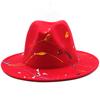 Hat Soft Wool Women Men Graffiti Fedora Hat For Winter Autumn Elegant Lady Gangster Trilby Felt Homburg Church Jazz Hat 55-58CM