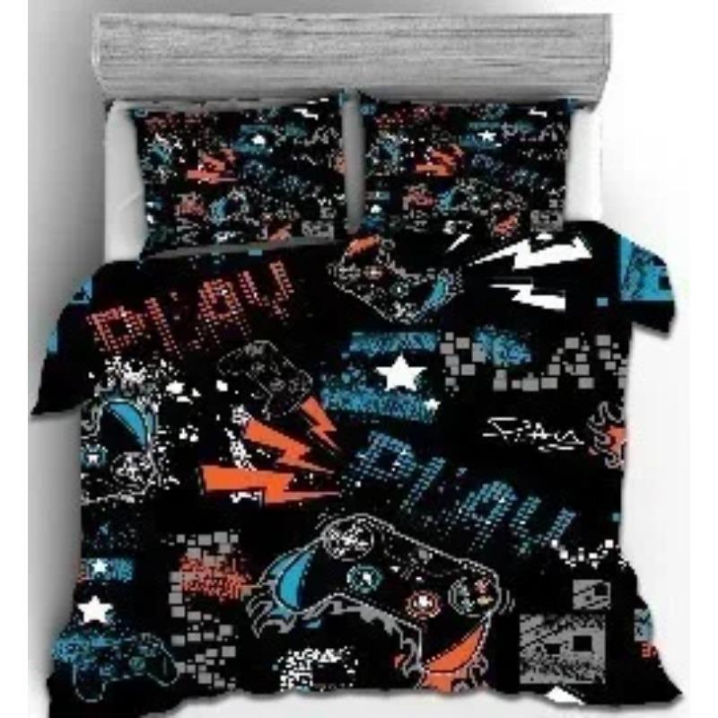 Gamepad Comforter Cover Gamer Bedding Set Teens Video Game Duvet Cover For Youth Kids Boys Modern Game Controller Bedspread