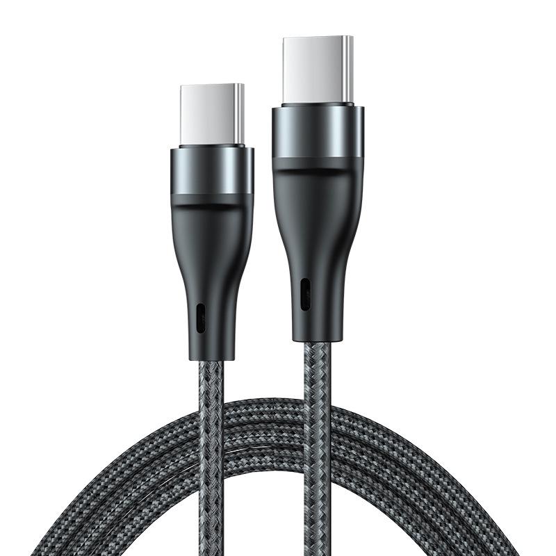 PD60W Dual-Head Type-C Charging Cable for Apple, Xiaomi, Huawei Devices