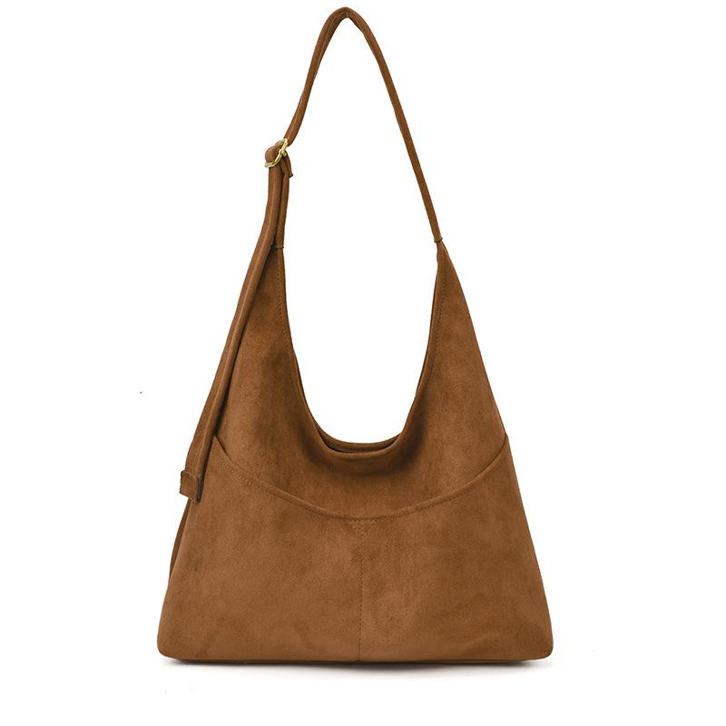 Frosted retro bag women's large-capacity 2025 new autumn and winter shoulder child and mother bag texture commuter tote bag