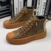 Autumn and Winter Men Boots Increased Boots Lace-up Casual Shoes Board Shoes  Outdoor Boot British Style New