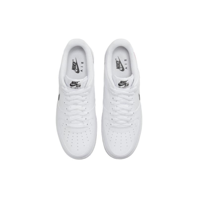 Nike Air Force 1 Low '07 Quadruple Swoosh White Navy Crimson Sneakers FJ4226-100