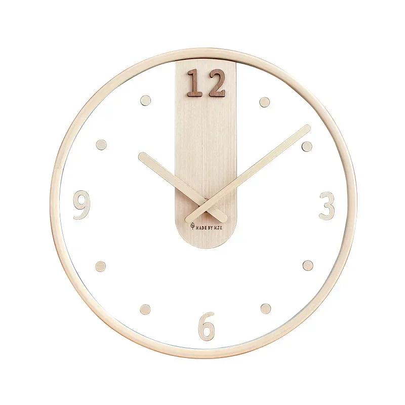 

AZ Nordic Minimal Wall Clock Living Room Decorative Creativity Transparent Clock Simple Japanese Fashion Super Silent Clock