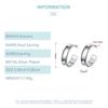 925 Silver Smooth Ceocle Circle Earrings For Women Fashion Jewelry Gifts