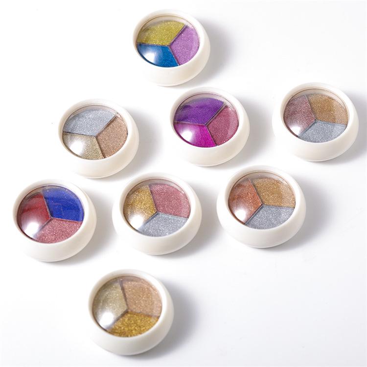 Aurora Triple-Color Nail Mirror Powder Set