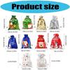 5PCS Plastic Holiday Gift Bags With Secure Drawstring and Festival Designs Party Essential Candy Containers