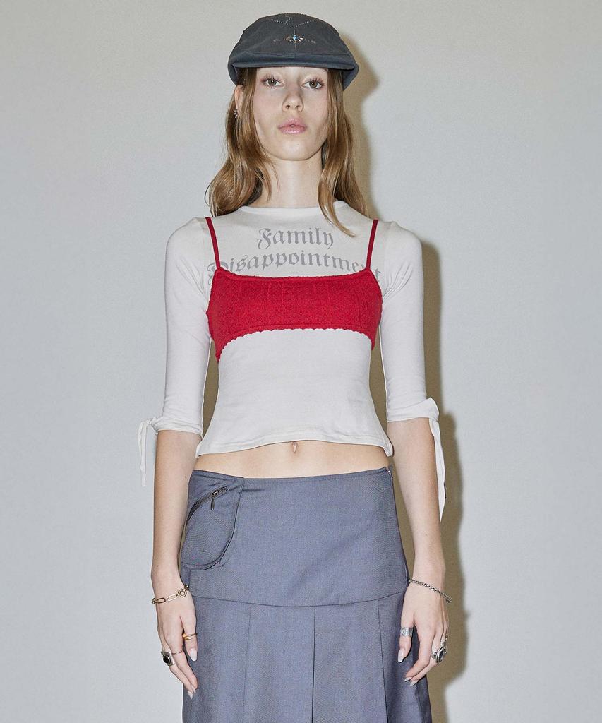 SCULPTOR Tie Sleeve Tee Raw
