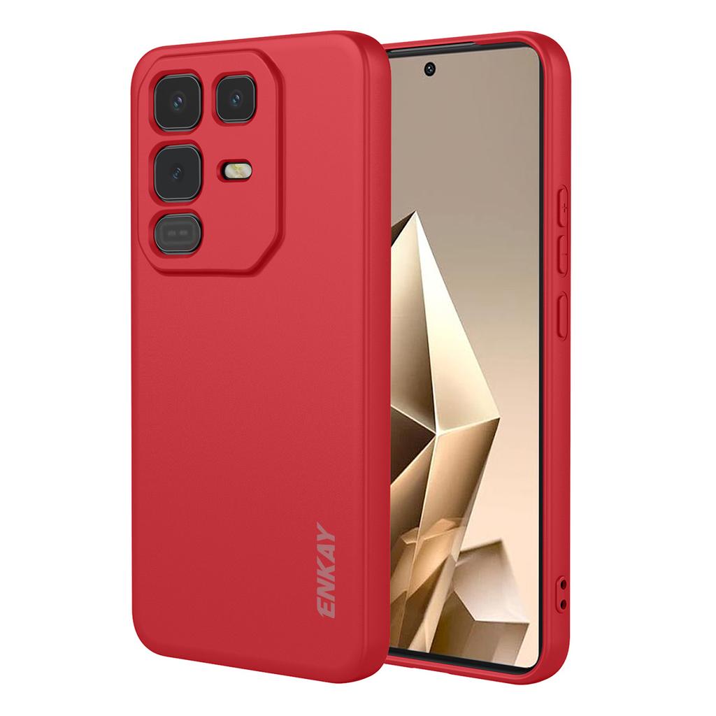 Pro Infinix Note 50 Pro 4G/Infinix Note 50 4G Silikonové pouzdro ENKAY HAT PRINCE Rovný okraj Zadní kryt mobilního telefonu