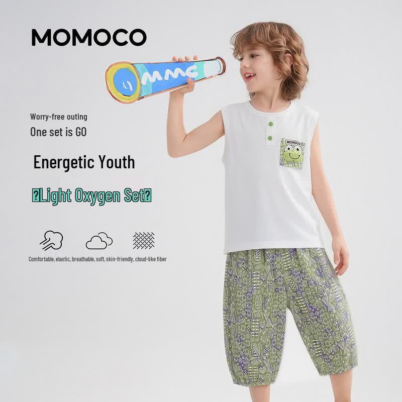 MOMOCO Boys  Summer Casual Two-Piece Set 130