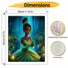 Disney Tiana Frog DIY Painting Kit Classic Style Home Decor Craft Gift Idea Art Paint by Numbers Set Relaxing Wall Art Decor Canvas