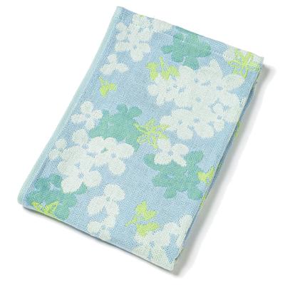 Kusunokibashi Monori Imabari Handtuch DS Leichte Gaze Gesicht Hortensie Hergestellt in 34 x Produkt Handtuch, Herbarium, Design, Japan, Blau, ca.. 80cm, Nummer