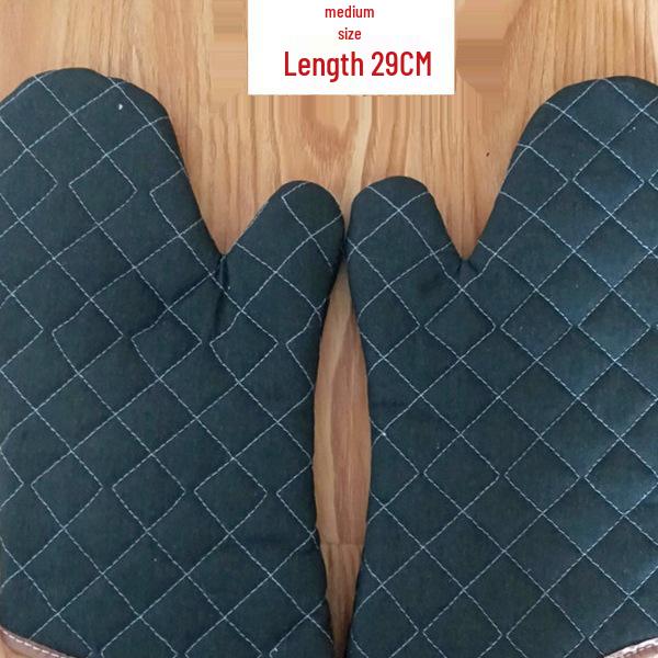 Military Green Heat-Resistant Canvas Gloves for Ovens, Microwaves, Steamers, and Baking.