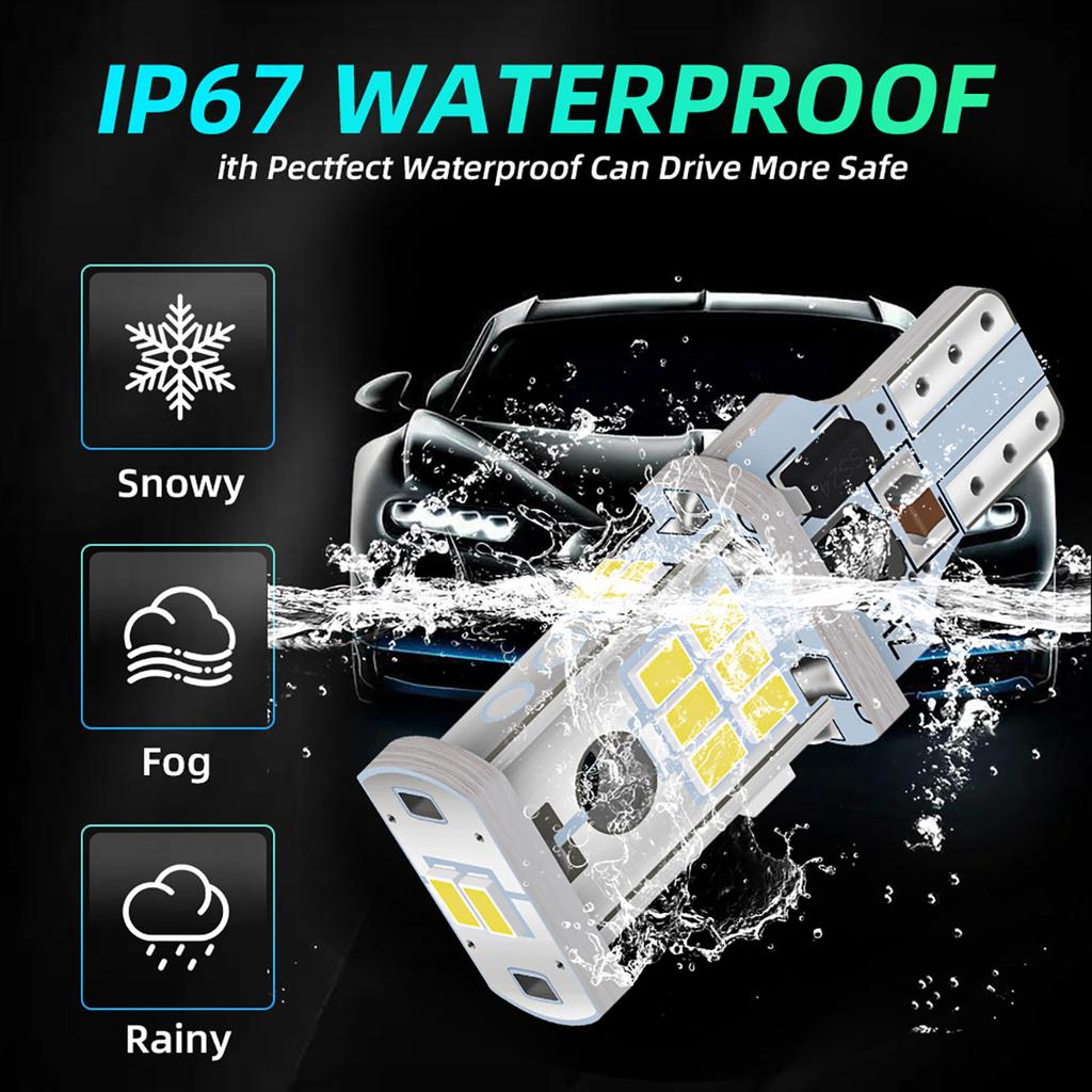 2PCS T15 W16W LED Bulbs Canbus Bulbs NO Error 3020 12V White For Car Backup Parking Light Reverse Lamp Universal