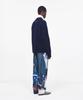 Aepeuteopeulei Military Combat Zip-Up Knit Navy