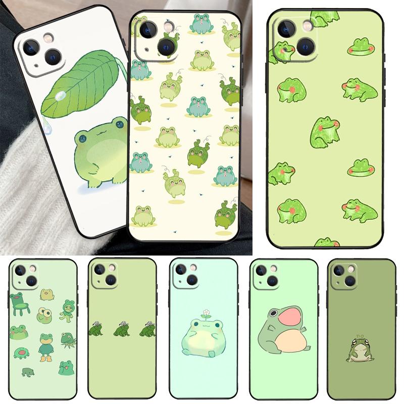 Cute Green Frog For Huawei Nova Y90 Y70 Y60 Y91 Y61 Y73 Y72 12s 12i 11i 8i 9 10 SE P40 Lite P60 P30 Pro Case