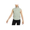Nike Letter Print Stand Collar Zip Vest Women Vests Light-Green FV6399-370