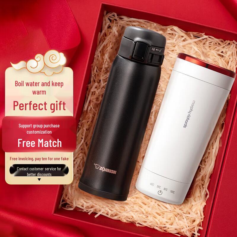 Zojirushi & Morphy Richards Insulated Bottle and Electric Mug Gift Set