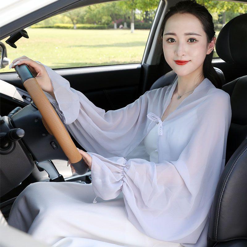 

Женский длинный свободный шифоновый рукав-накидка большого размера, для улицы Pure Grey (Finger)(Single Shawl) All yards