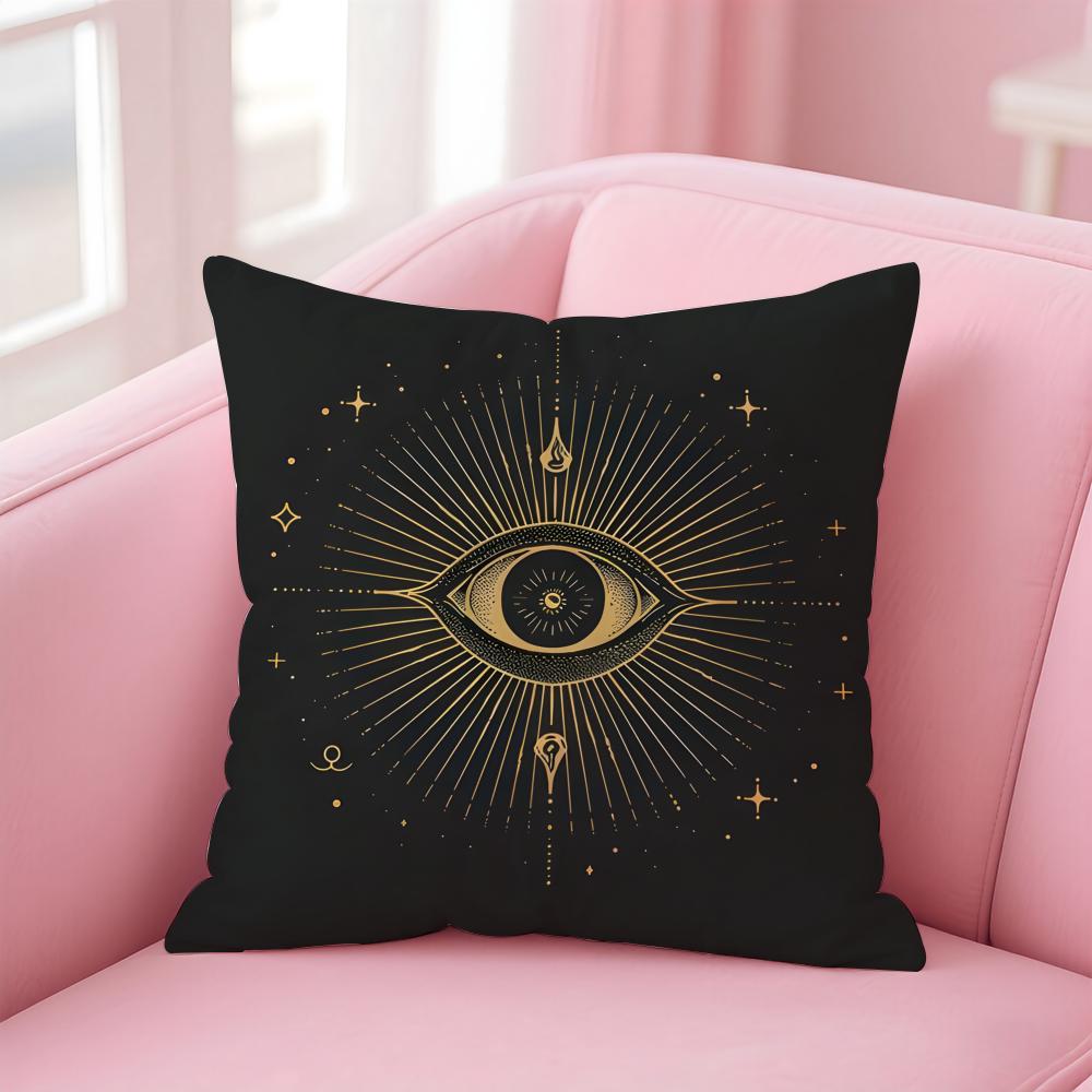 BBrass Eye Golden Eyes Sharp Fashion Cushion Cover Pillow Case Soft Friendly Fabric Concealed Zipper